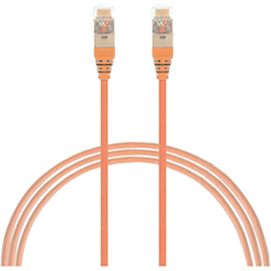 4Cabling 3m Cat6a RJ45 S/FTP Thin LSZH 30 AWG Network Cable. Orange