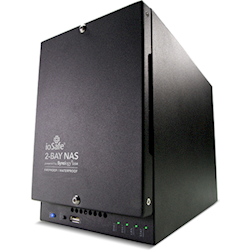 ioSafe 218 DISKLESS NAS Two bay fireproof/waterproof NAS device with RAID 1 powered by Synology