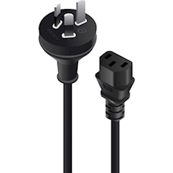 ALOGIC 1m Aus 3 Pin Wall to IEC C13 Male to Female MOQ:15
