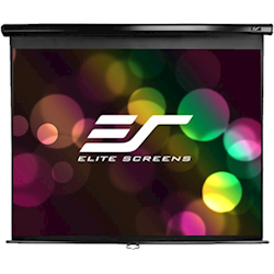 Elite Screens 135 4:3 Pull Down Screen Manual Wall/Ceiling Mount Black Casing