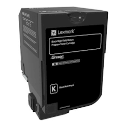 Lexmark CS720/CS725 Black High Yield Return Program Toner Cart 20K