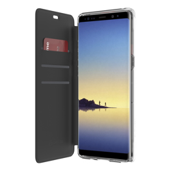 Griffin INTL Survivor Clear Wallet for Samsung Note 8 Black/Clear