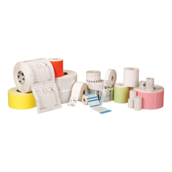 Zebra Label Paper 4X3IN (101.6X76.2MM) DT Z-SELECT 4000D High Performance Coated ALL-TEMP Adhesive 1IN (25.4MM) Core 110/ROLL 12/BOX PLAIN
