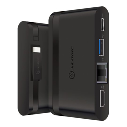 ALOGIC USB-C Travel Dock Essential/USB-C to HDMI 1.4 (4K@30Hz) +  USB 3.0 + Gigabit Ethernet + USB-C with PD 100W