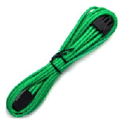 Supermicro Sleeved 45cm PCI-E 6+2-Pin Cable Green