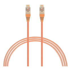4Cabling 5m Cat6a RJ45 S/FTP Thin LSZH 30 AWG Network Cable. Orange