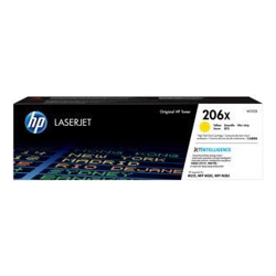 HP 206X Yellow Toner High Yield APPROX 2.45K Pages for M283 M255 Printers