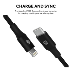Griffin Premium USB-C to Lightning Cable 3FT Black