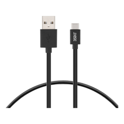 3Sixt Black Cable USB-A to USB-C 2m