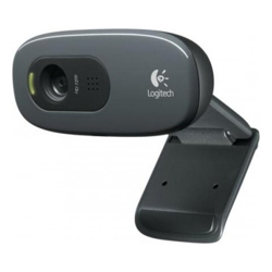 Logitech C270 IPTV HD Mini Webcam   USB   Widescreen HD 720p Video Calls   Automatic Light Correction