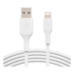 Belkin 1M USB-A to Lightning Cable MFi White 2 YRS