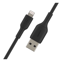 Belkin 2M USB-A TO LIGHTNING CHARGE/SYNC CABLE MFi BLK 2 YR WTY