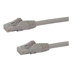 StarTech 1.5 m Cat6 Cable Grey Cat6 Patch Cord Snagless RJ45 Connectors 24 AWG Copper Wire Ethernet ETL (N6PATC150CMGR)