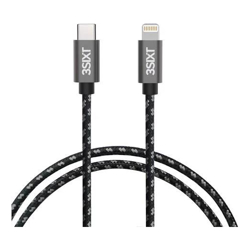 3Sixt Black Cable USB-C to Lightning 1m