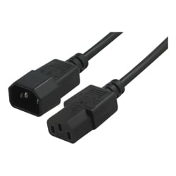 BluPeak 2m Power Cable C13 Female to C14 Male-Sold by carton QTY 20 units