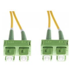 4Cabling 1m SC/APC-SC/APC OS1 / OS2 Singlemode Fibre Optic Duplex Cable