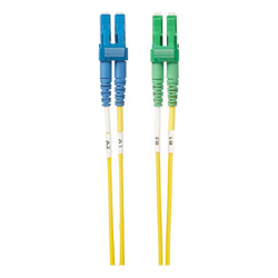 4Cabling 1.5m LC LC/APC OS1 / OS2 Singlemode Fibre Optic Duplex Cable
