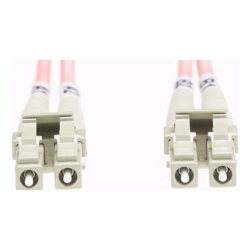 4Cabling 1.5m LC-LC OS1 / OS2 Singlemode Fibre Optic Cable: Salmon Pink