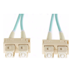 4Cabling 1.5m SC-SC OM4 Multimode Fibre Optic Cable: Aqua
