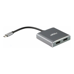 4Cabling USB 3.1 Type-C Male to Dual HDMI Converter | 20cm