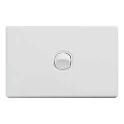 4Cabling 4C | Elegant Wall Switch 1 Gang 250V 16A Horizontal