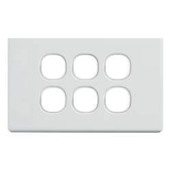 4Cabling 4C | Classic 6 Gang Switch Cover White