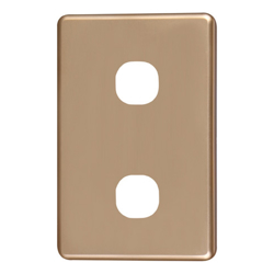 4Cabling 4C | Classic 2 Gang Switch Cover Gold