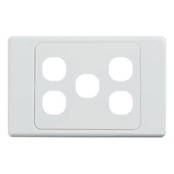 4Cabling 4C | Ultima 5 Gang Switch Cover White