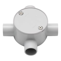4Cabling 4C | Junction Box 20mm 4 Way 10 Pack