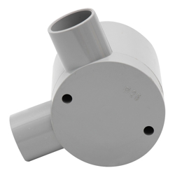 4Cabling 4C | Deep Junction Box 20mm 2 Way Right Angle 10 Pack