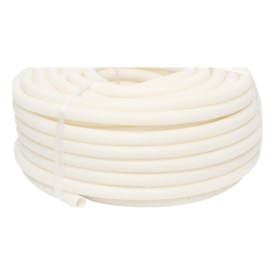 4Cabling 4C | 50mm Corrugated Conduit Medium Duty White 25 meter/roll