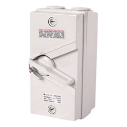 4Cabling 4C | Weatherproof Isolator 2 Pole IP66 250V  35A