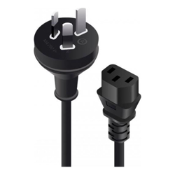 ALOGIC 2m Aus 3 Pin Wall to IEC C13 Male to Female Retail Box Packaging MOQ:5