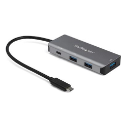 StarTech 4-Port USB-C Hub 10 Gbps with Power Delivery &amp;amp;amp; 9.8 Attached Host Cable 3x USB-A &amp;amp;amp; 1x USB-C (HB31C3A1CPD3)