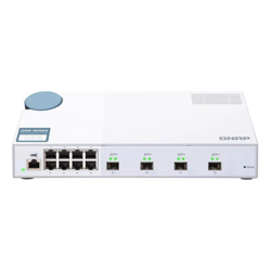 Qnap 12 PORT Web MANAGED SWITCH 10GbE SFP+(4) GbE(8) 2YR