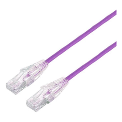 BluPeak 1M Ultra Thin Cat6a UTP LAN Cable Purple (Lifetime Warranty)