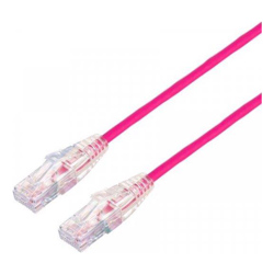 BluPeak 2M Ultra Thin Cat6a UTP LAN Cable Pink (Lifetime Warranty)