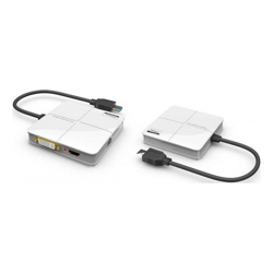 Winstars Winstar WS-UG39DH1 USB3.0 to DVI and HDMI Dual Video Adapter with 1000Mbps Gigabit Network White