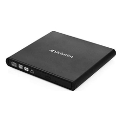 Verbatim External Slimline Mobile CD/DVD Writer USB 2.0 Black