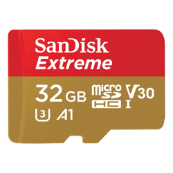 SanDisk 32GB Extreme microSD SDHC SQXAF V30 U3 C10 A1 UHS-1 100MB/s R 60MB/s W 4x6 SD Adaptor Android Smartphone Action Camera Drones