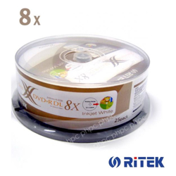 Ritek Ridata DVD+R Double Layer 8x White top Printable 25pcs