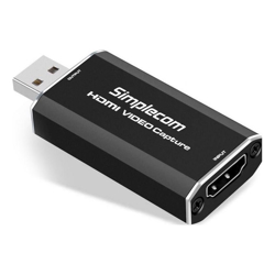 Simplecom DA315 HDMI to USB 2.0 Video Capture Card Full HD 1080p for Live Streaming Recording Elgato Avermedia