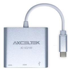 Axceltek MT-UC4100 USB-C to LAN/HDMI/USB-A+C/reader Hub