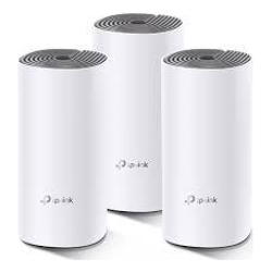 TP-Link Deco E4(3-pack) AC1200 Whole Home Mesh Wi-Fi (3-Pack) Dual-Band Up to 1167 Mbps Wireless Seamless AI Roaming Gaming  Streaming Sma