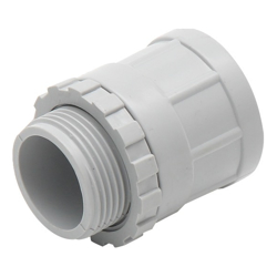 4Cabling 4C | Plain to Screw Adaptor 50mm with Lock Ring
