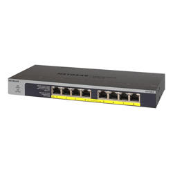 NETGEAR GS108LP 8-Port PoE/PoE+ Gigabit Ethernet Unmanaged Switch with 60W PoE Budget 