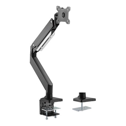 Brateck Single Monitor Heavy-Duty Gas Spring Aluminum Monitor Arm Fit Most 17&amp;amp;quot;-35&amp;amp;quot; Monitor Up to 10kg per screen