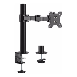 Brateck Single Monitor Affordable Steel Articulating Monitor Arm Fit Most 17&amp;amp;quot;-32&amp;amp;quot; Monitor Up to 9kg per screen VESA 75x75/100x100