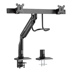 Brateck Dual Monitors Select Gas Spring Aluminum Monitor Arm Fit Most 17-35 Monitors Up to 10kg per screen VESA 75x75/100x100