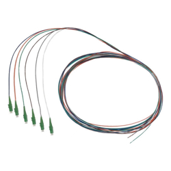 4Cabling Fibre Pigtail LC/APC OS2 / OS1 Singlemode 2m 6 pack Rainbow